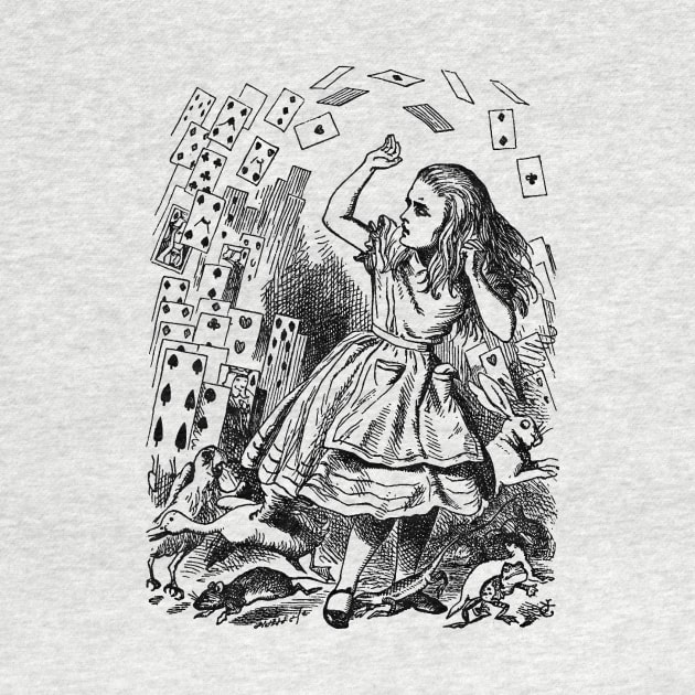 Vintage Alice with Cards, Alice in Wonderland by MasterpieceCafe